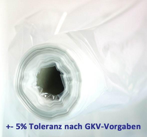 Baufolie transparent 4 m x 50 m, Stärke 0,15 mm - max. 5 Prozent Toleranz
