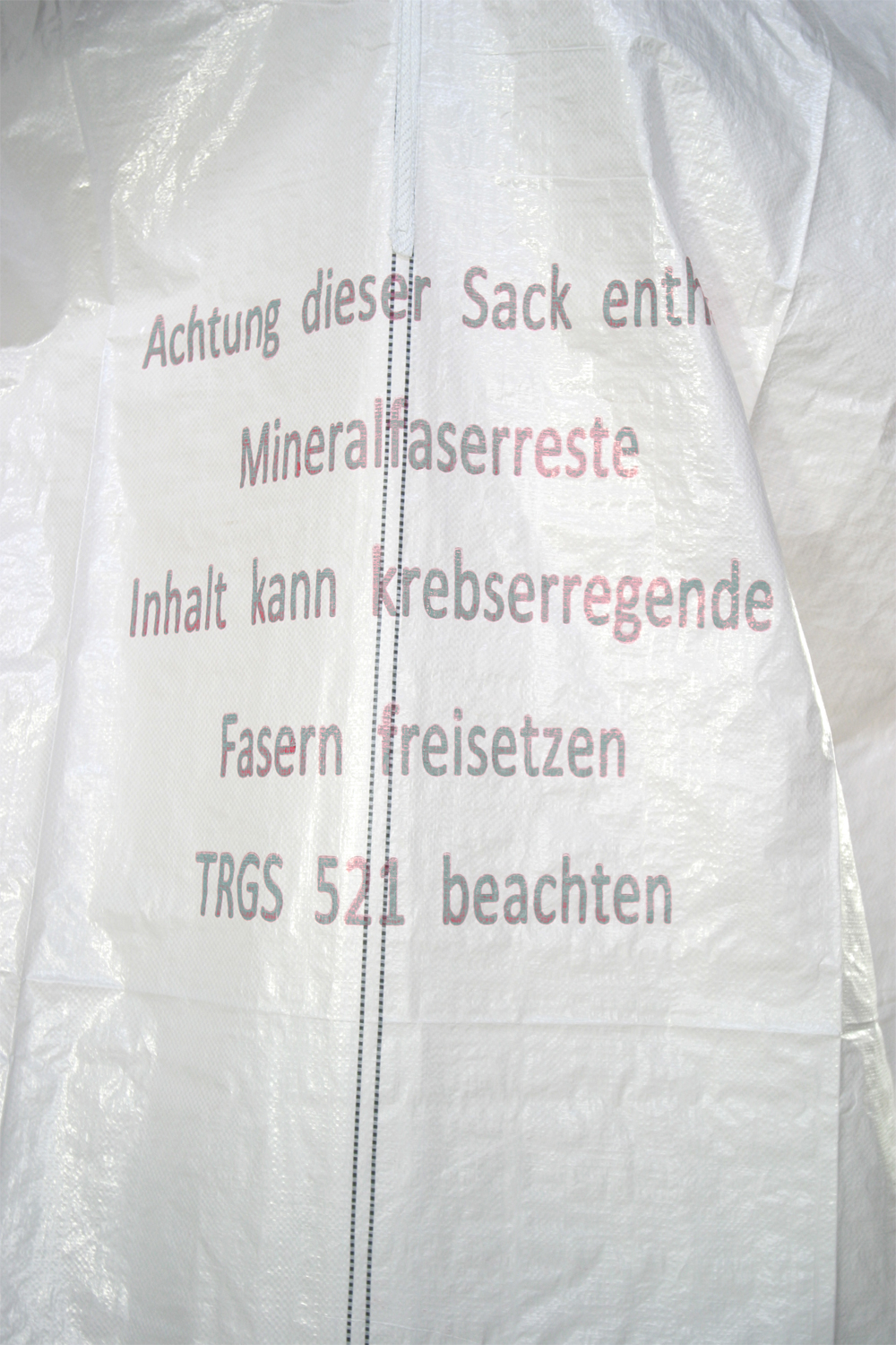 KMF Sack light, KMF-Gewebesack, 140 x 220 cm, Druck Mineralwolle, beschichtet